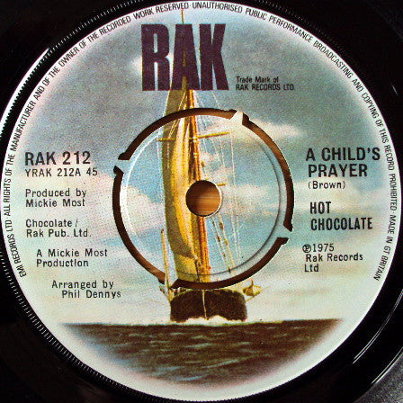 Hot Chocolate - A Child's Prayer 10203 Vinyl Singles Goede Staat