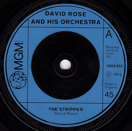 David Rose & His Orchestra - The Stripper Vinyl Singles Vinyl Very Good (VG) <br> Hoes Good Plus (G+)