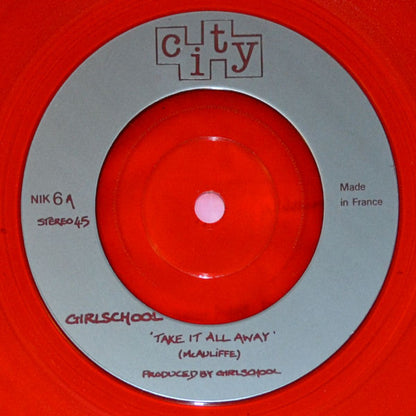 Girlschool - Take It All Away (Red Vinyl) 11470 Vinyl Singles VINYLSINGLES.NL