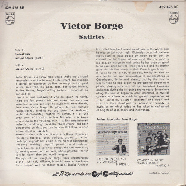 Victor Borge - Satirics 32375 Vinyl Singles Goede Staat