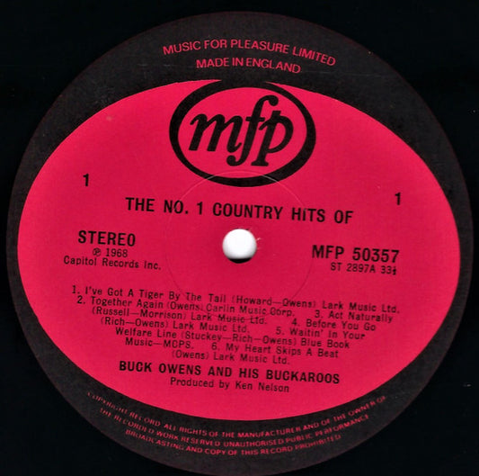 Buck Owens - The No. * Country Hits Of Buck Owens (LP)
