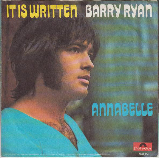 Barry Ryan - It Is Written 25532 Vinyl Singles Goede Staat