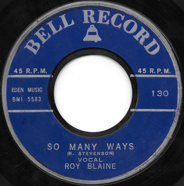 Red Lines, Roy Blaine - Poison Ivy Vinyl Singles VINYLSINGLES.NL