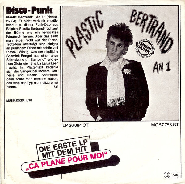 Plastic Bertrand - Bambino 29587 Vinyl Singles Goede Staat