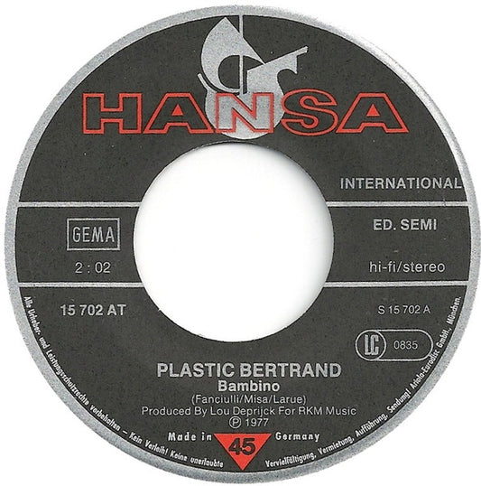Plastic Bertrand - Bambino