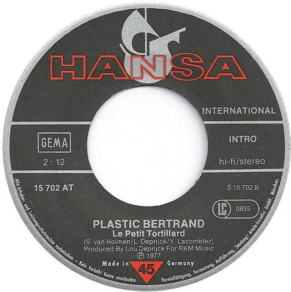 Plastic Bertrand - Bambino 29587 Vinyl Singles Goede Staat