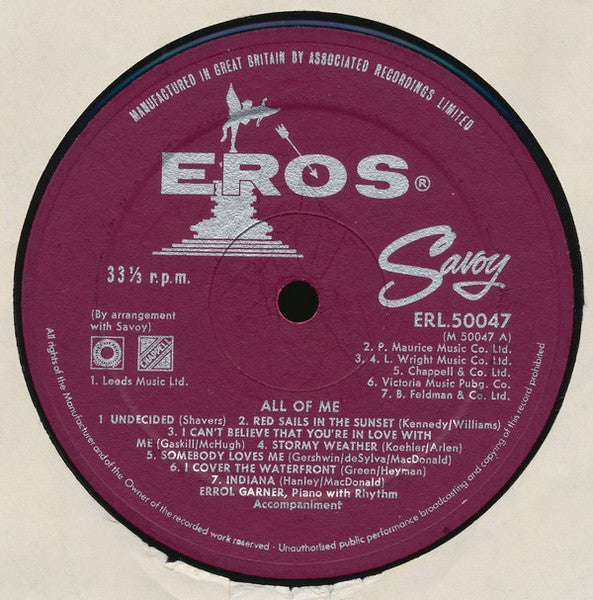 Erroll Garner - All Of Me (LP) 44369 Vinyl LP VINYLSINGLES.NL
