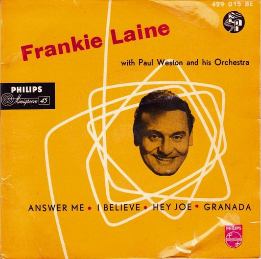 Frankie Laine With Paul Weston And His Orchestra - Frankie Laine (EP) 15501 Vinyl Singles EP Goede Staat