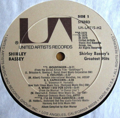 Shirley Bassey - Shirley Bassey's Greatest Hits (LP) 49470 Vinyl LP Dubbel VINYLSINGLES.NL
