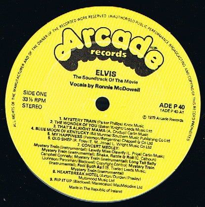 Ronnie McDowell - Elvis : The Soundtrack Of The Movie (LP)