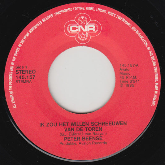 Peter Beense - Ik Zou Het Willen Schreeuwen Van De Toren 37551