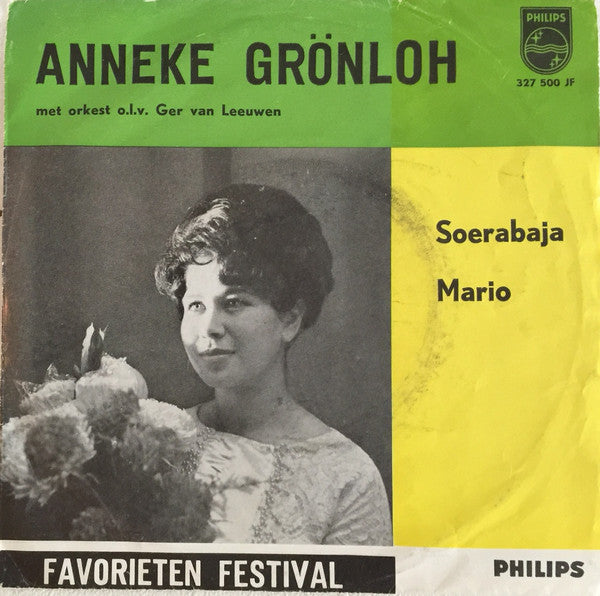Anneke Gronloh - Soerabaja Vinyl Singles Vinyl Very Good (VG) <br> Hoes Good Plus (G+)
