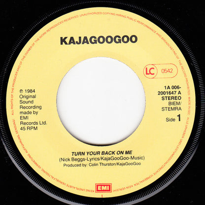 Kajagoogoo - Turn Your Back On Me 30411 Vinyl Singles VINYLSINGLES.NL