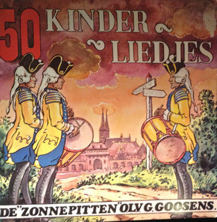 Kinderkoor De Zonnepitten ‎– 50 Kinderliedjes (LP) Vinyl LP Vinyl Very Good (VG) <br> Hoes Good Plus (G+)