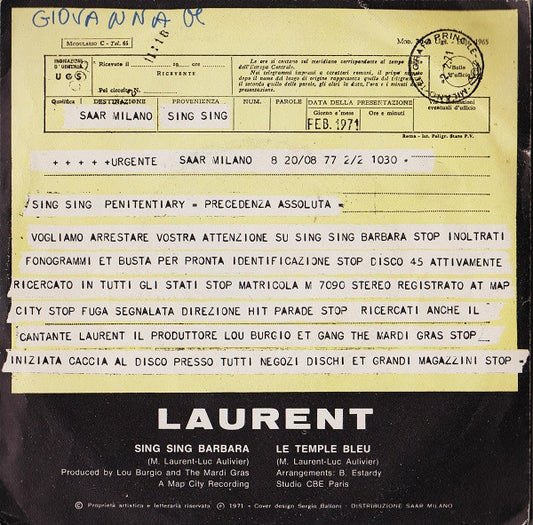 Michel Laurent - Sing Sing Barbara