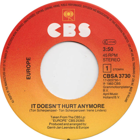 Europe - It Doesn't Hurt Anymore