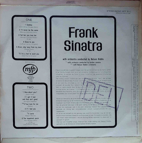 Frank Sinatra - Sunday And Everyday With Frank Sinatra (LP) 46487 Vinyl LP VINYLSINGLES.NL