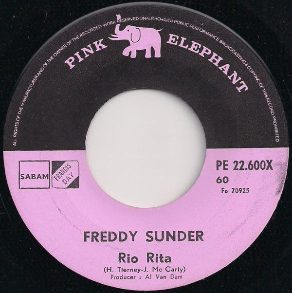 Freddy Sunder - Calling Car Boogie 19540 Vinyl Singles Hoes: Generic