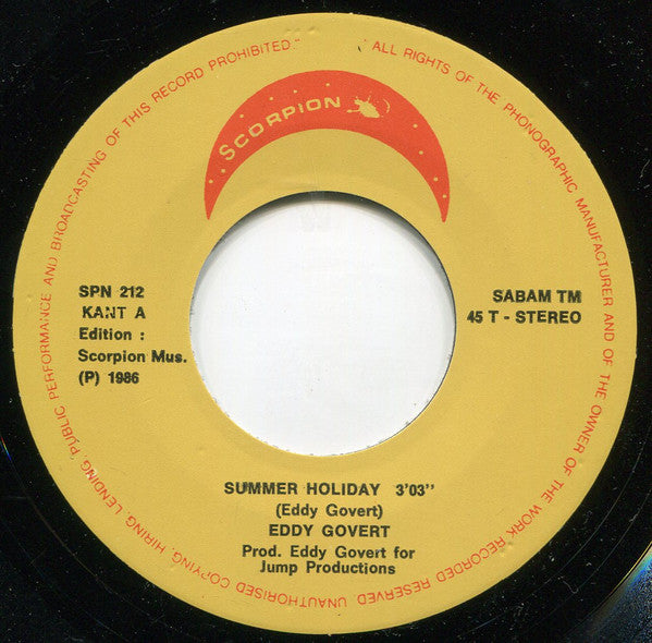 Eddy Govert - Summer Holiday 18294 Vinyl Singles VINYLSINGLES.NL