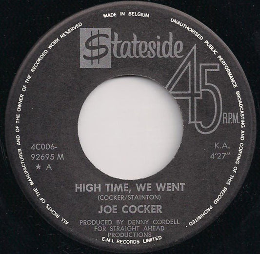 Joe Cocker - High Time We Went 12880 Vinyl Singles VINYLSINGLES.NL