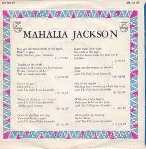 Mahalia Jackson - He's Got The Whole World In His Hands 34423 Vinyl Singles Vinyl Zeer Goed / Hoesje Goed "VINYLSINGLES.NL"