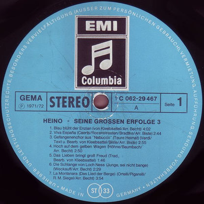 Heino - Seine Grossen Erfolge 3 (LP) 40825 43155 44132 Vinyl LP VINYLSINGLES.NL