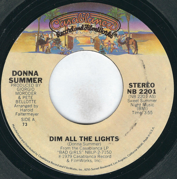 Donna Summer - Dim All The Lights 07991 Vinyl Singles Goede Staat