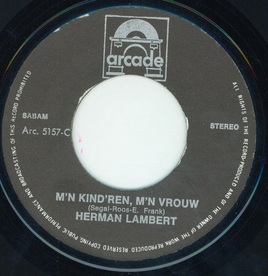 Herman Lambert - Leg Je Hoofd Op M'n Schouders Vinyl Singles Vinyl Zeer Goed / Hoesje Goed "VINYLSINGLES.NL"