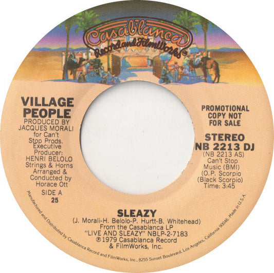 Village People - Sleazy Vinyl Singles VINYLSINGLES.NL