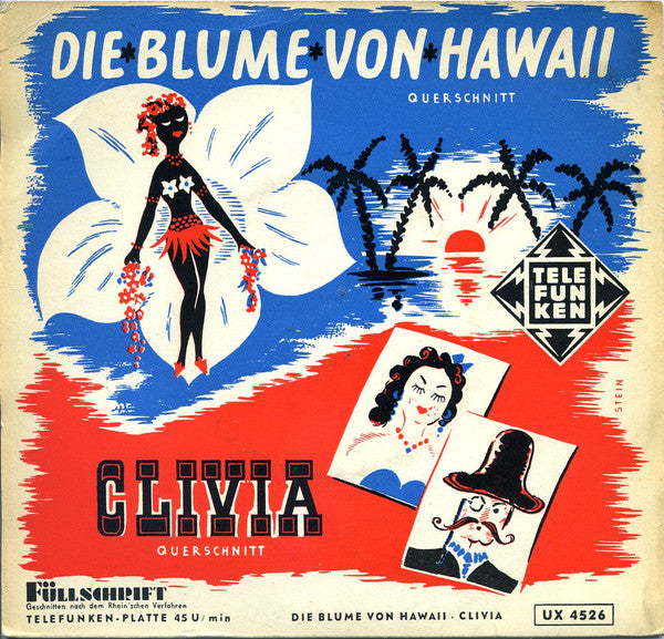 Traute Richter - Edith Schollwer - Jean Löhe - Adi Appelt - Die Blume Von Hawaii 28395 Vinyl Singles Goede Staat