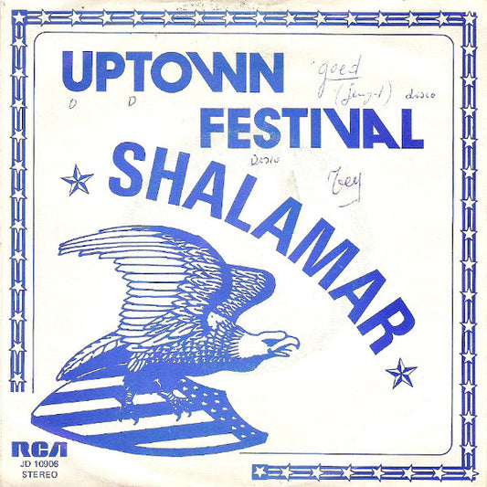 Shalamar - Uptown Festival 02905 25736 25544 06623 07390 1x weg Vinyl Singles VINYLSINGLES.NL