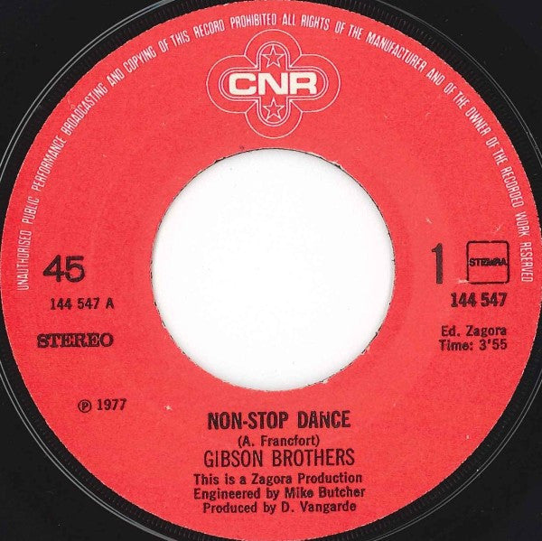 Gibson Brothers - Non-Stop Dance 21913 12758 28536 Vinyl Singles VINYLSINGLES.NL