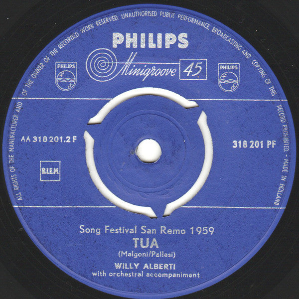 Willy Alberti - Una Marcia In Fa 14260 23072 14294 17885 16354 Vinyl Singles Goede Staat