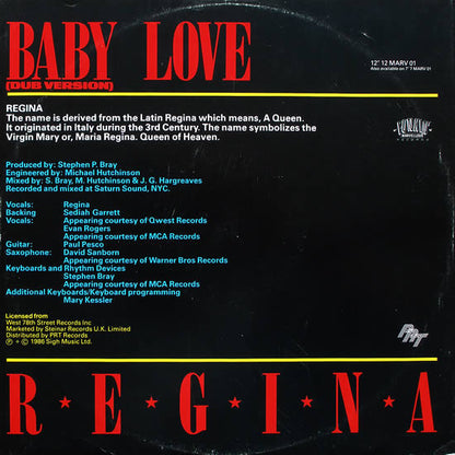 Regina - Baby Love Vinyl Singles VINYLSINGLES.NL