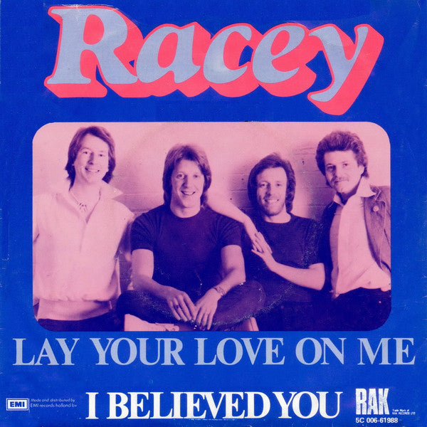 Racey - Lay Your Love On Me Vinyl Singles VINYLSINGLES.NL