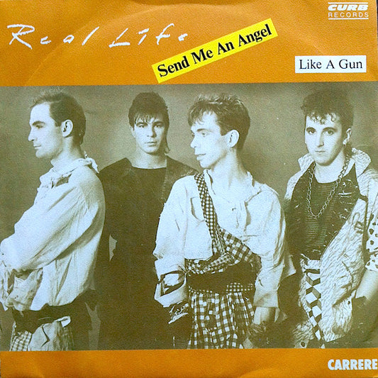 Real Life - Send Me An Angel 25554 Vinyl Singles Vinyl Very Good (VG) <br> Hoes Good Plus (G+)