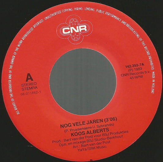 Koos Alberts - Nog Vele Jaren 33257