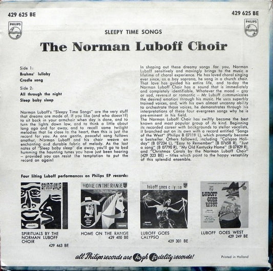 Norman Luboff Choir - Sleep Time Songs