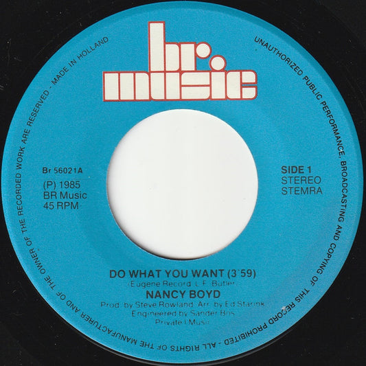 Nancy Boyd - Do What You Want