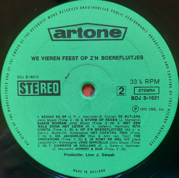 Various - We Vieren Feest Op Z'n Boereluitjes (LP) 42668 48706 Vinyl LP VINYLSINGLES.NL
