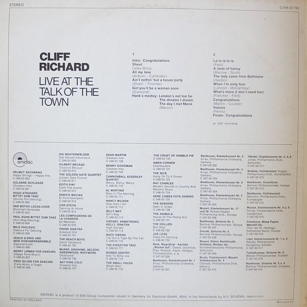 Cliff Richard - Live At The Talk Of The Town (LP) 43730 Vinyl LP VINYLSINGLES.NL