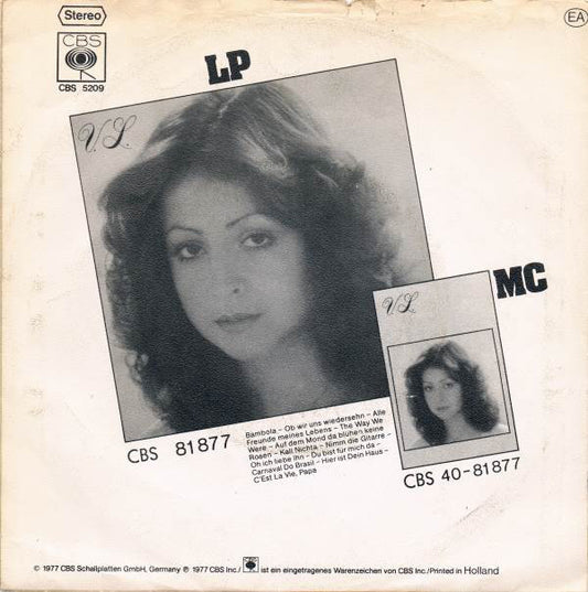 Vicky Leandros - Kali Nichta (Gute Nacht) Vinyl Singles Vinyl Zeer Goed / Hoesje Goed "VINYLSINGLES.NL"