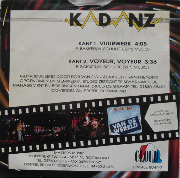 Kadanz - Vuurwerk Vinyl Singles VINYLSINGLES.NL