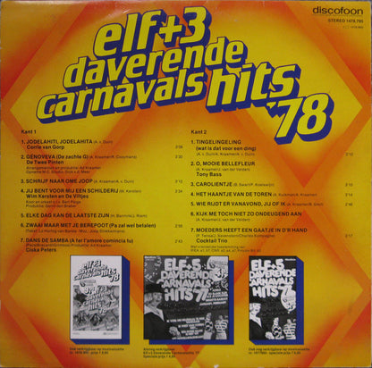 Various - Elf + 3 Daverende Carnavalshits '78 (LP) 40793 Vinyl LP VINYLSINGLES.NL