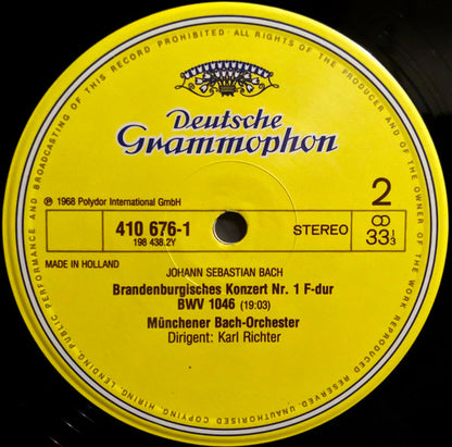 Johann Sebastian Bach - Karl Richter - Brandenburgische Konzerte 1·3·6 (LP) 48699 Vinyl LP VINYLSINGLES.NL