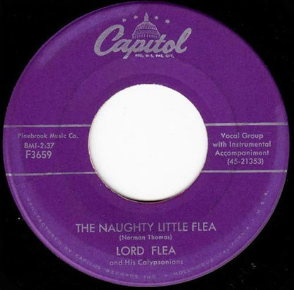 Lord Flea & His Calypsonians - The Naughty Little Flea 19895 (B) Vinyl Singles Goede Staat