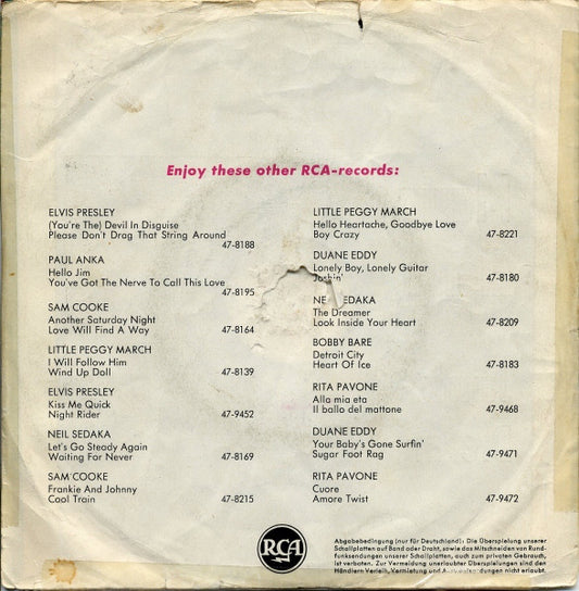 Los Indios Tabajaras - Maria Elena Vinyl Singles Vinyl Zeer Goed / Hoesje Goed "VINYLSINGLES.NL"