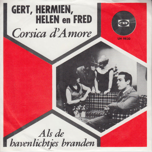 Gert, Hermien Helen En Fred - Corsica D'amore 23057 Vinyl Singles Vinyl Zeer Goed / Hoesje Goed "VINYLSINGLES.NL"