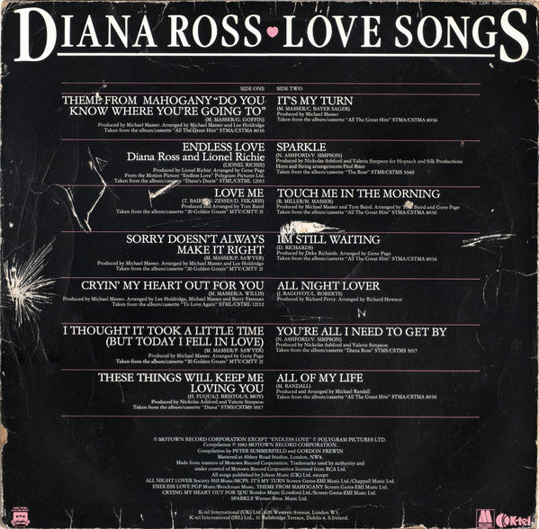 Diana Ross - Love Songs (LP) 46637 Vinyl LP Goede Staat