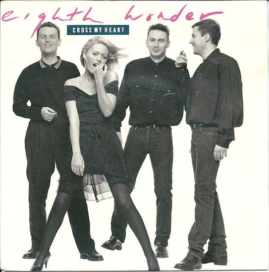 Eighth Wonder - Cross My Heart Vinyl Singles Vinyl Very Good (VG) <br> Hoes Good Plus (G+)